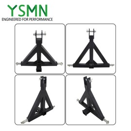 YSMN 3 Point 2 Trailer Receiver Hitch Tow Drawbar Category 1 Tractors Replacement for Kubota BX Replacement for John Deere LM25H WLM Tractor NorTrac Yanmar Kioti Farm Equipments