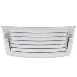 KUAFU Hood Vent Compatible with 2006-2010 Hummer H3 H3T Hood Louver Hood Deck w/Handles Silver Air Vent Grille Chrome Moulding Trim