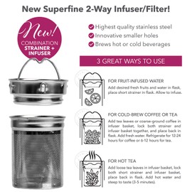 Teabloom Replacement Stainless Steel Infuser Basket for Cosmopolitan Tumbler by Teabloom - Will Not Work With Other Tumblers or Brands.