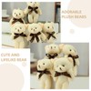 ERINGOGO 10 PCS Cartoon Bear Plush Toy DIY Bear Bowtie
