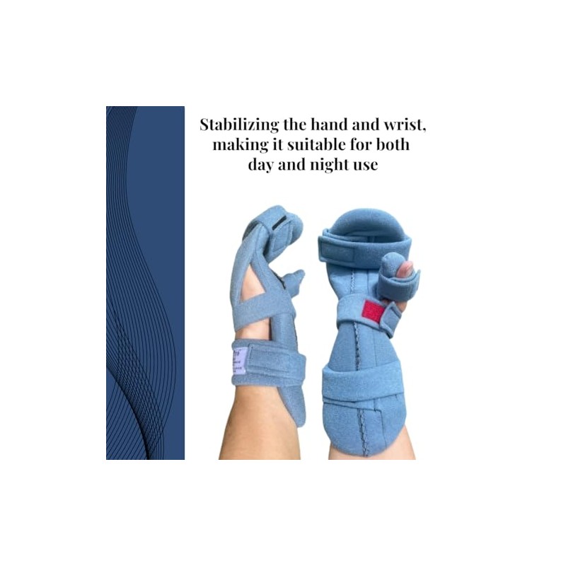 Stroke Hand Brace: SoftPro Functional Resting Hand Splint, Right, Medium