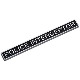 EmbRoom Police Interceptor Emblem, 3D Emblems Trunk Nameplate Badge Sticker Decal Replacement for Explorer (1pcs Chrome)