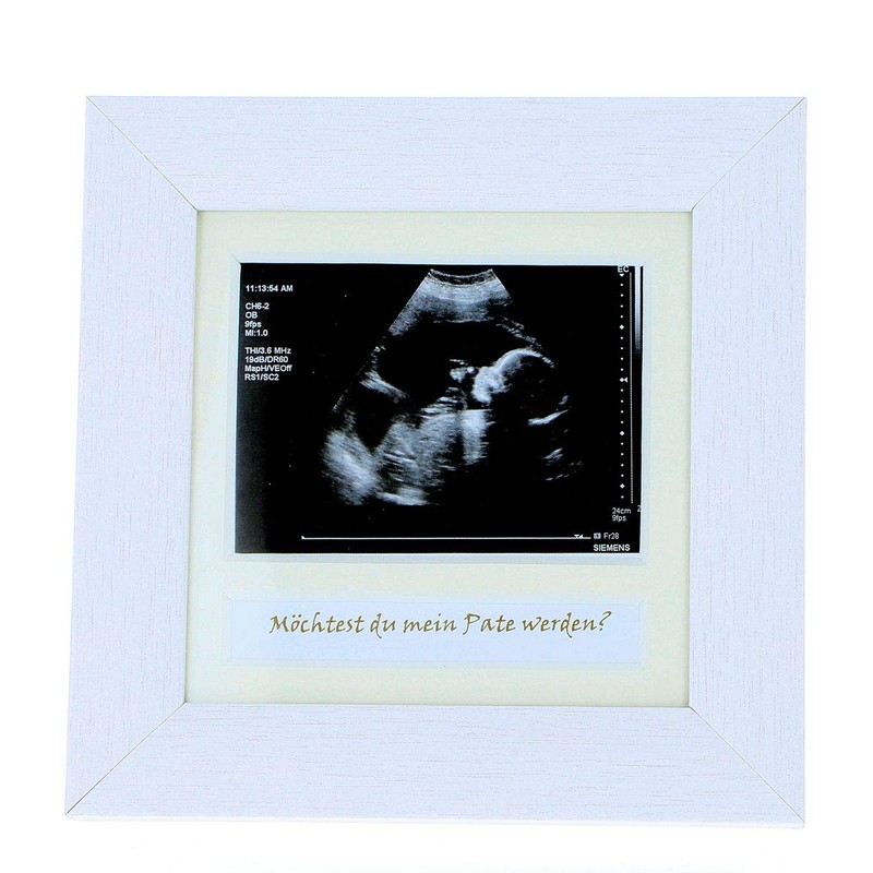 Photo Frame Ultrasound, Echography "Du wirst Oma, Opa, möchtest Du