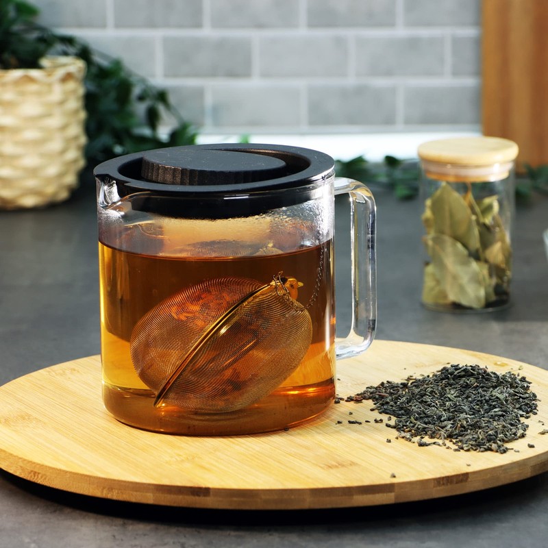 com-four® Tea Strainer Made of 304 Stainless Steel - Large