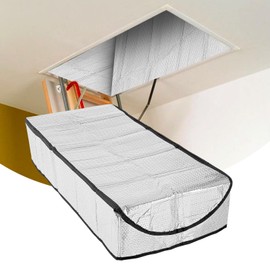 Attic Stairs Insulation Cover for Pull Down Stairway, R-Value 15.5, Extra Thick, Air Tight Attic Stair Cover Door Stairway Ladder Insulator Cover with Easy Zipper Access 25" x 54" x 11"