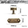 Goo-Ki Cabinet Drawer Knobs with Backplate/Base Plate Zinc Alloy Hardware