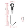 Fuxxer® 10 x Classic Coat Hooks Iron Hooks for Kitchen