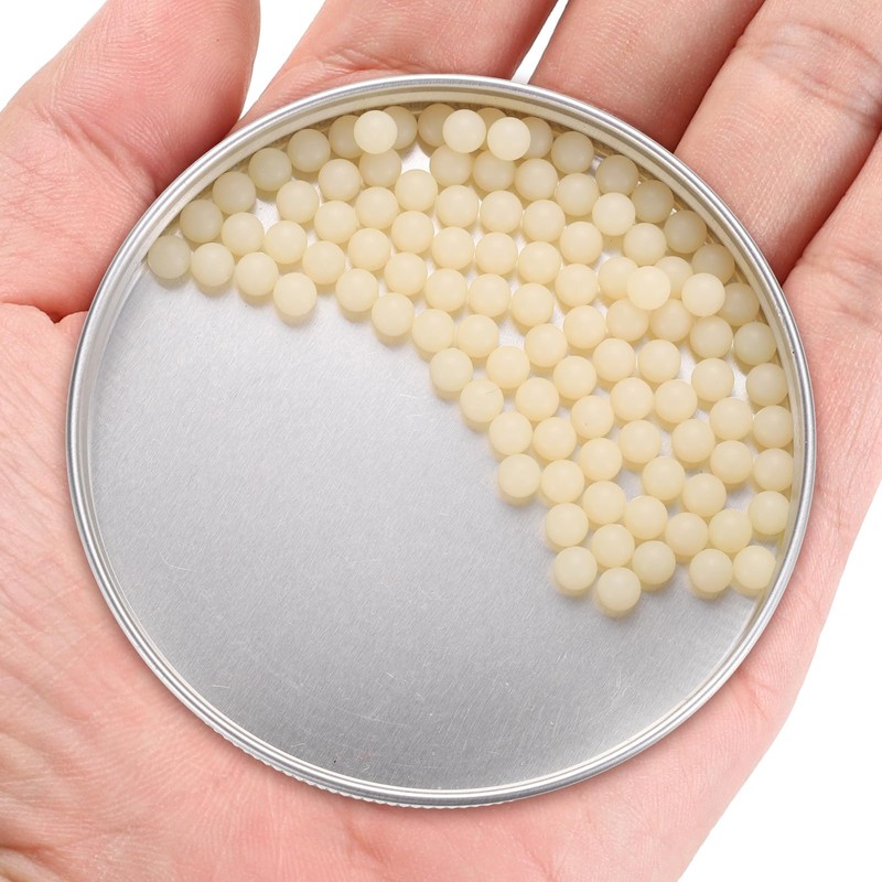 sourcing map 100pcs Nylon Bearing Balls 5mm Solid Plastic Balls,