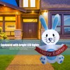 Easter Inflatable Bunny 4FT 210T Polyester IP44 Waterproof Easter Blow