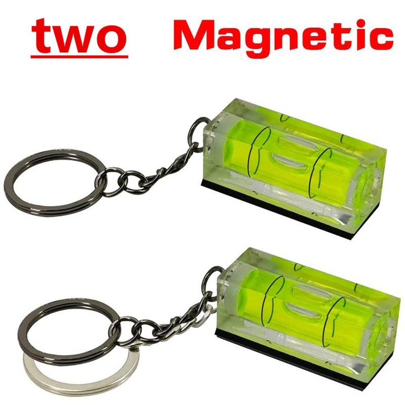 UMEI Mini Acrylic Green Magnetic Bubble Level - Pack of