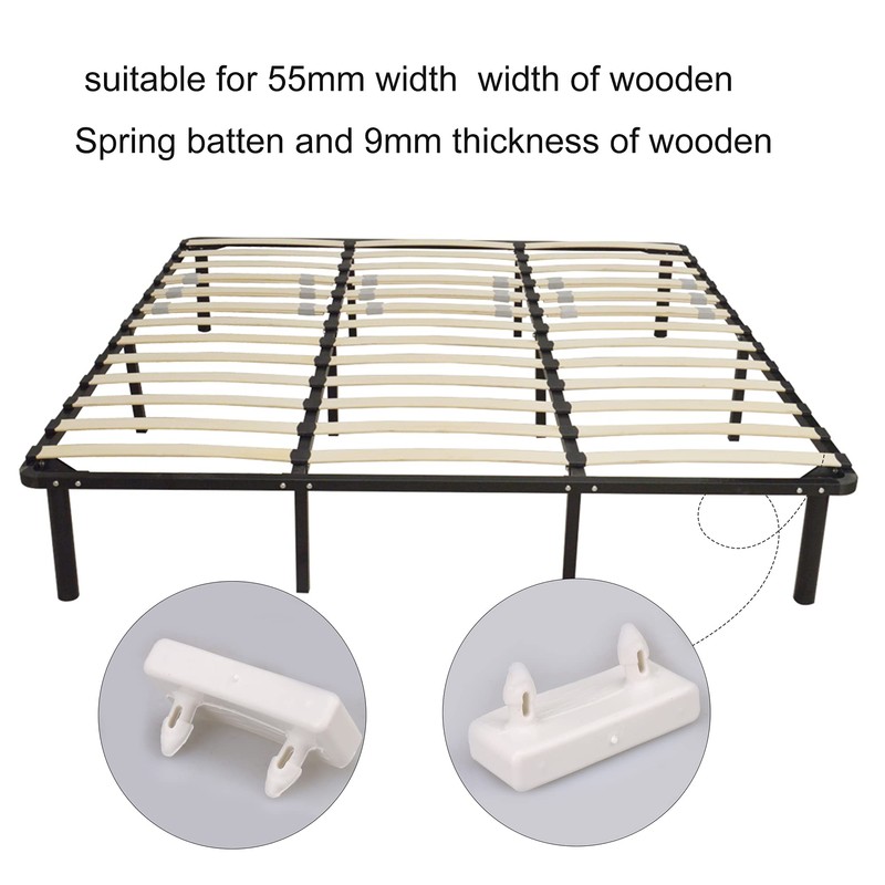 Yibuy 30Pcs Plastic Single End Caps Bed Slat Holders for