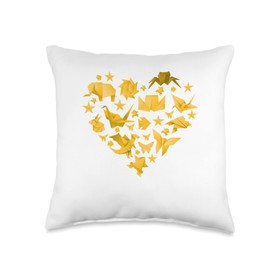 Origami Heart Throw Pillow
