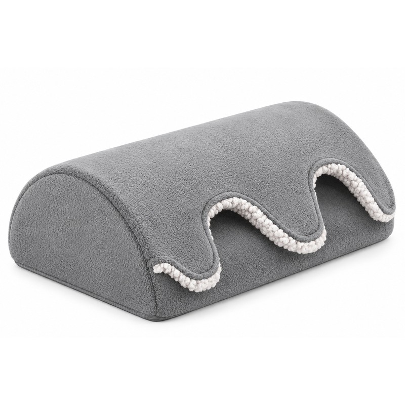 Under Desk Footrest with Warm Foot Pockets – Soft Rotatable