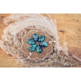 Lebensquelle Plus Emerald Drop Pendant, Drilled Tumbled Stone Pendant with Cotton Band, High-Quality Gemstone Pendant, Stainless Steel, Emerald