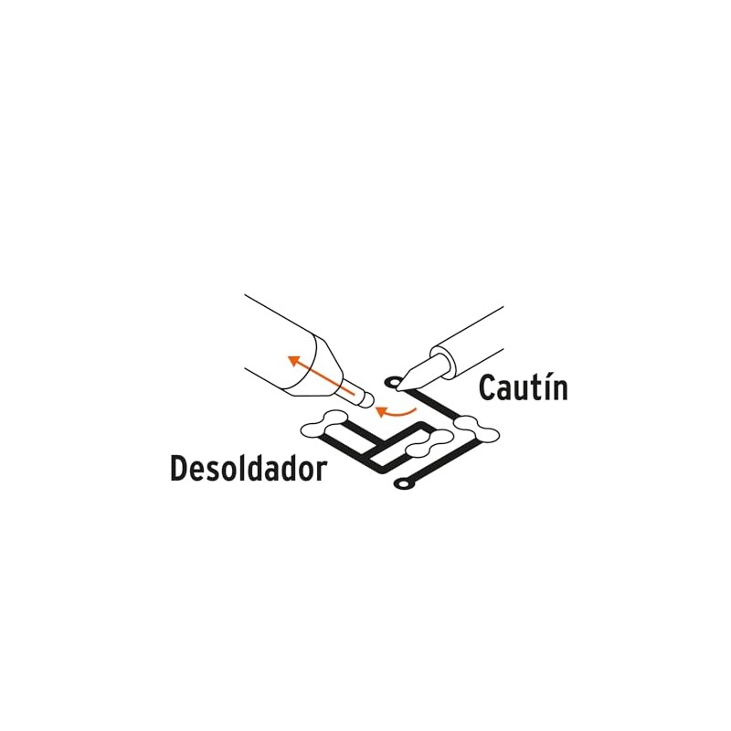 Truper DESO-8, Desoldador de succión, punta antiadherente, 8"