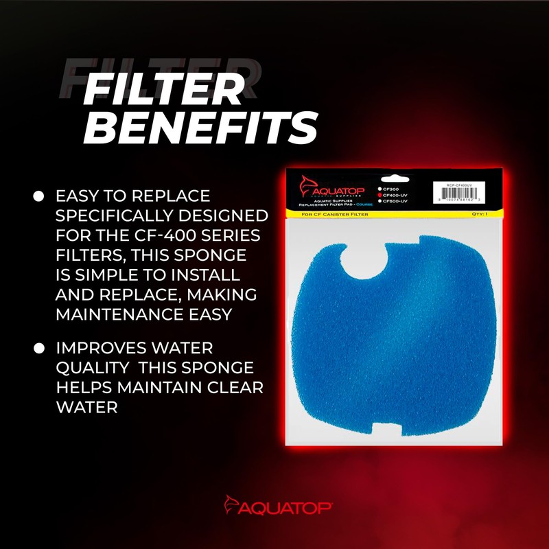 Aquatop Replacement Coarse Filter Sponge for CF-400 Series – Sponge