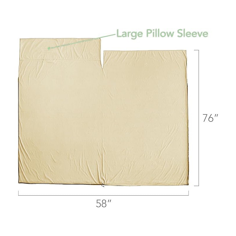 Pike Trail Sleeping Bag Liner – Travel and Camping Sheet,