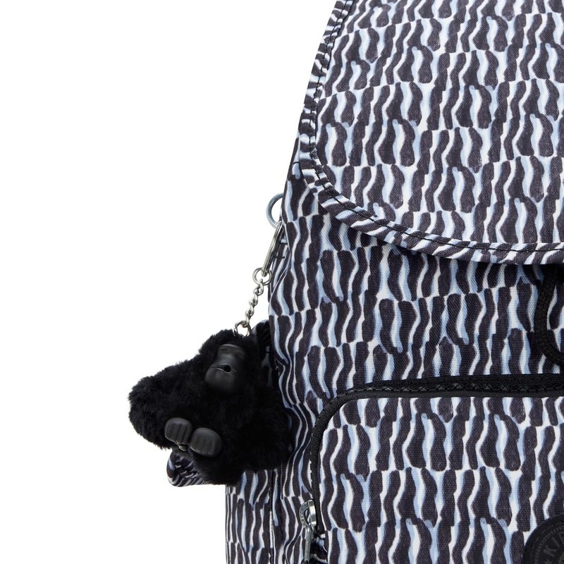 Kipling CITY PACK S Small Backpack, Holiday Waves (Blue)