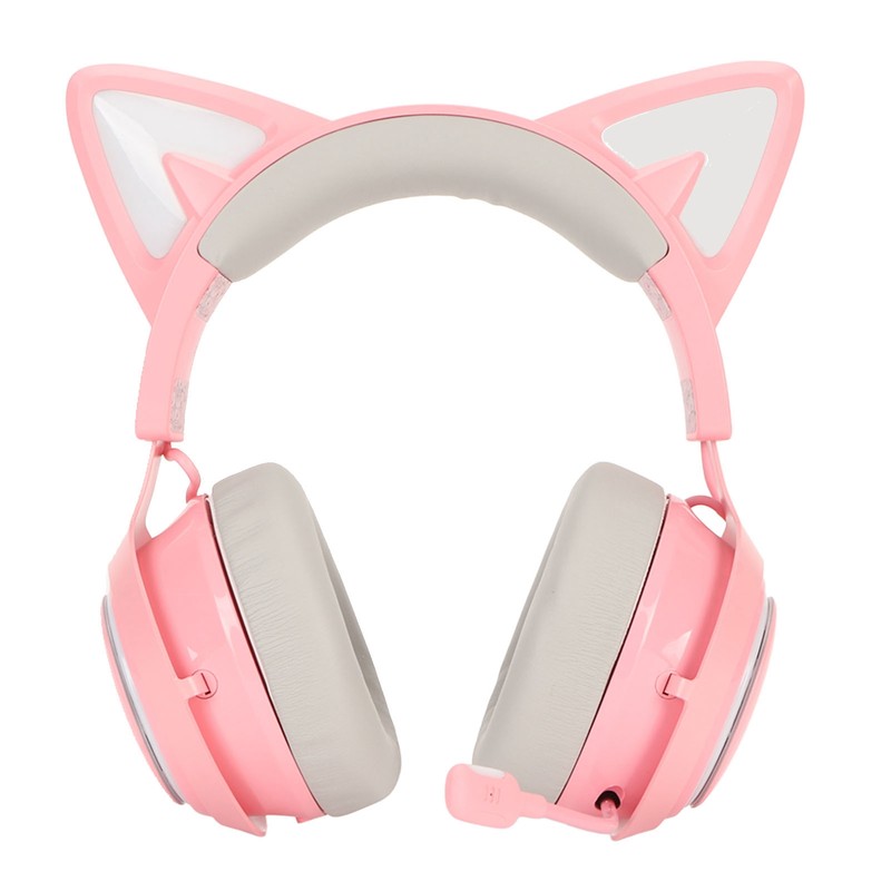Cat Ear Gaming Headset RGB Light Bluetooth Wireless Headphones with
