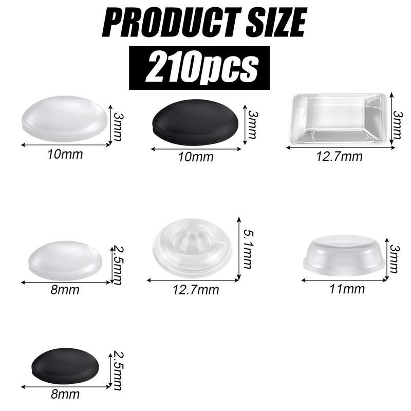 Pack of 210 Bump Dots Blind, Bump Dot Stickers Raised
