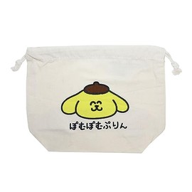 Pompompurin (Drawstring Bag) Gusseted Kinchaku Pouch/Oekaki x Sanrio Characters Sanrio