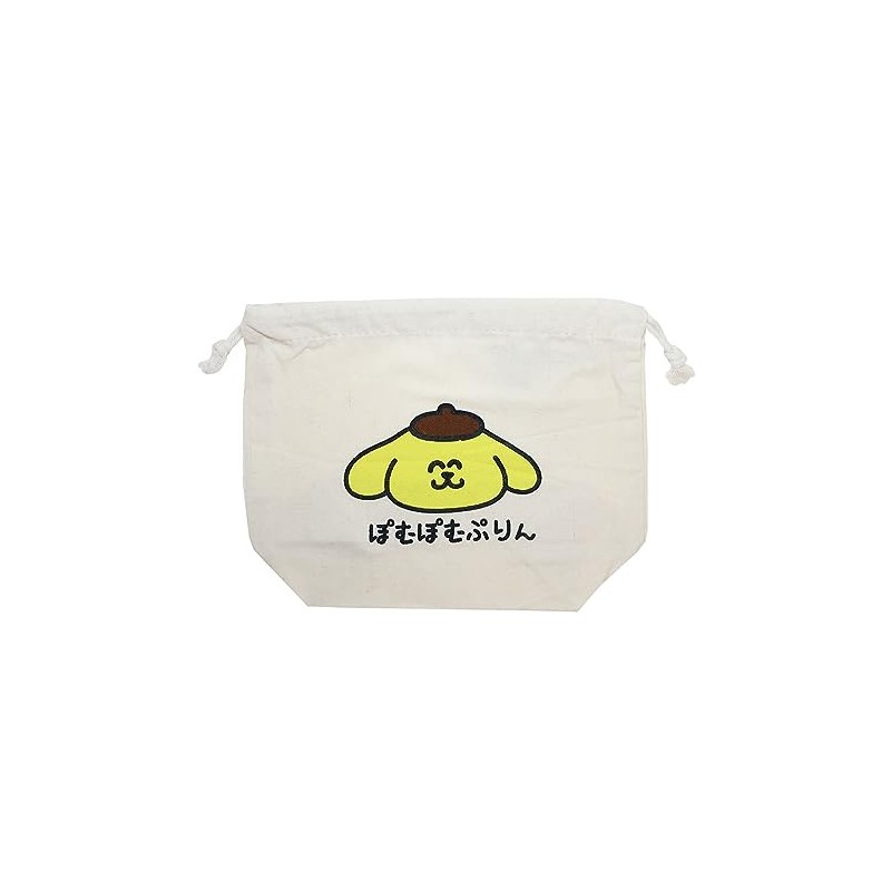 Pompompurin (Drawstring Bag) Gusseted Kinchaku Pouch/Oekaki x Sanrio Characters Sanrio