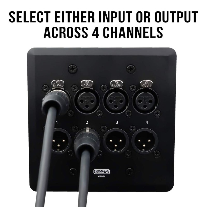 SoundTools WallCAT 8 – 4 Channel XLR Wall Plate –