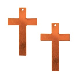 DAG Cross Copper Shape With Hole - 2 Pack for Enameling