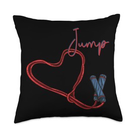Love Skipping Rope Jump Rope Lover Throw Pillow