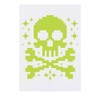 'Pixel Skull' Temporary Tattoo - Water Resistant, Skin-Safe, Non-Toxic Transfer