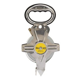 Stainless Steel Tape Measure, 50 m Steel, Steel Tape Measure Widely Used in Home Acceptance, Engineering Measurement, Furniture Measurement, Building Construction, Design Measurement