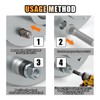 GLSOWEE 24234 Car Wheel Stud Installer, Tire Stud Tool, Wheel