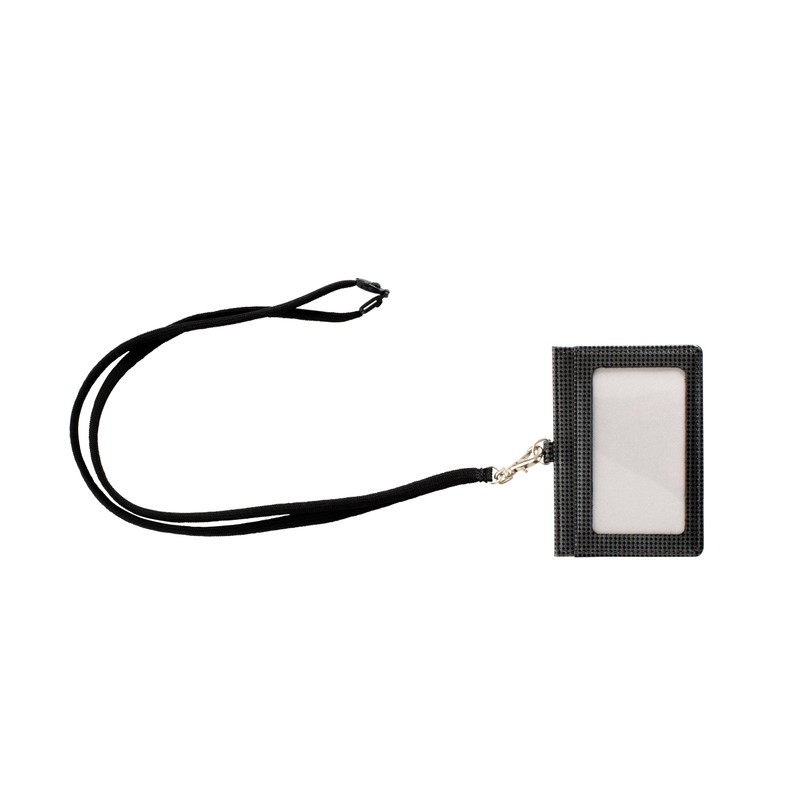 Hide Owakamatsu Pass Case, Men's Lock, Embossed Cowhide Leather, Black