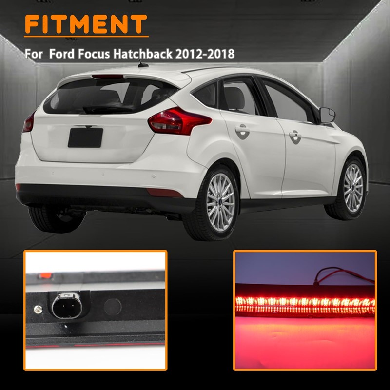ZDEERAOTO Smoked Full LED 3rd Third Brake Light Replacement for