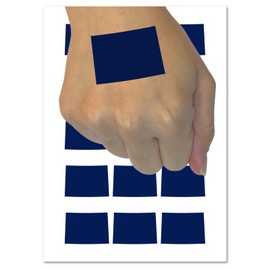 Colorado State Silhouette Temporary Tattoo Water Resistant Fake Body Art Set Collection - 15 2" Tattoos (1 Sheet)