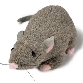 Lhcn021 12.6inch Rat Plush,Soft Cute Stuffed Animal Rat for Kids, Cat Dog Toy, Realistic Grey Big Mouse Stuffed Animal,Valentine's Day Gift