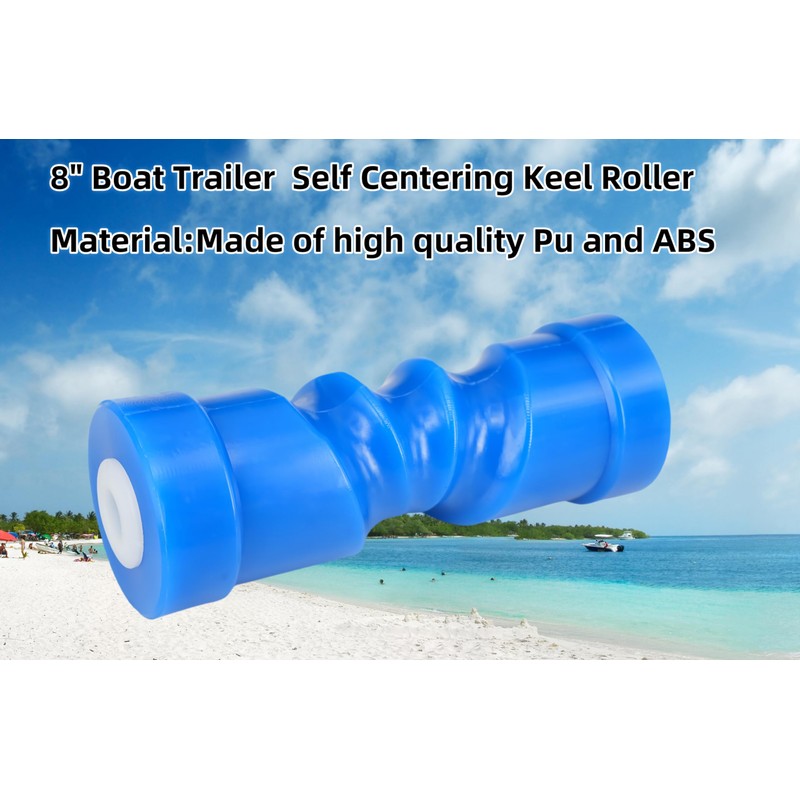 MAMDAFAON 8" 12" Self Centering Boat Trailer Keel Roller, Fits