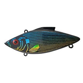 Bill Lewis Lures Lifelike Vibrations Rat-L-Trap 1/2 OZ Lipless Crankbait Fishing Wobble Sinking Lure for Black Bass, Trout, Walleye, Pike, Salmon, BNB SHAD Blak-N-Blue Series