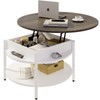 FABATO Round Lift Top Coffee Table for Living Room, 35.43''