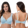Curve Muse Ladies Plus Size Unlined Balconette Cotton Lace Bra