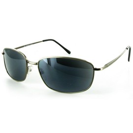 Seagulls Metal Frame Full Reading Sunglasses (Not a Bifocal) for Youthful and Active Men and Women (Gunmetal +1.25)