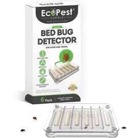 EcoPest Bed Bug Blocker Detector — 6 Pack | Early Detection Bed Bug Trap, Monitor, and Detector for Home and Travel - Quantity: 12-Pack