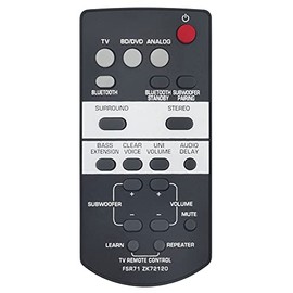 FSR71 ZK72120 Replace Remote Controller Compatible with Yamaha Sound Bar System YAS-CU203 NS-WSW41 YAS-203 YAS-Q203 YAS-203BL
