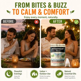 Mosquito Repellent Balls for Patio Use – 10-Pack Plant Oil Mosquito Deterrent for Home & Travel