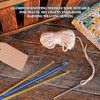 3 x crochet hooks, knitting needle with hole eyelet for