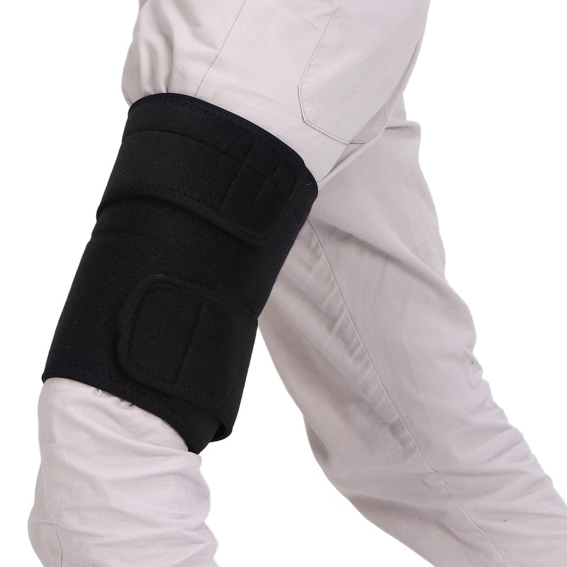 Thigh Support Brace Compression Sleeve Support Hamstring Wrap for Pulled