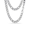 PROSTEEL Smooth Figaro Chain Necklace Stainless Steel Chains Length 14-30