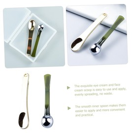 Baluue 5sets Mini Makeup Spatulas Skincare Tools Lotion Spatulas Face Applicators Reusable Cosmetic Spoons Travel Size Toiletry Products 2pcs*5