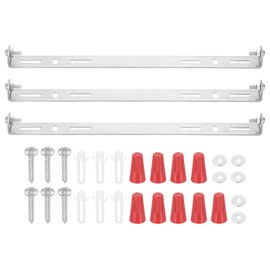 PATIKIL 295mm (11.6") Universal Light Fixture Mounting Bracket Kit, 2 Set Light Crossbar Ceiling Light Plate with Screw for Wall Lights Ceiling Lighting Pendant Chandelier