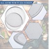 4 Pack Seamless Round Pizza Screen, 2 Pcs 12 inch